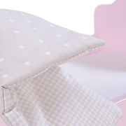 Doll bed 'Princess Sophie', including textile furnishings, bed linen & canopy