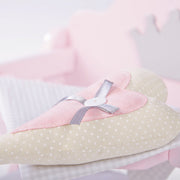 Puppenhochstuhl 'Prinzessin Sophie', für Puppen & Babypuppen, rosa/silber mit Krone
