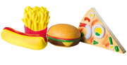 Squishies set di 4 "Fast Food" giocattolo anti-stress o come negozio di spezie e accessorio