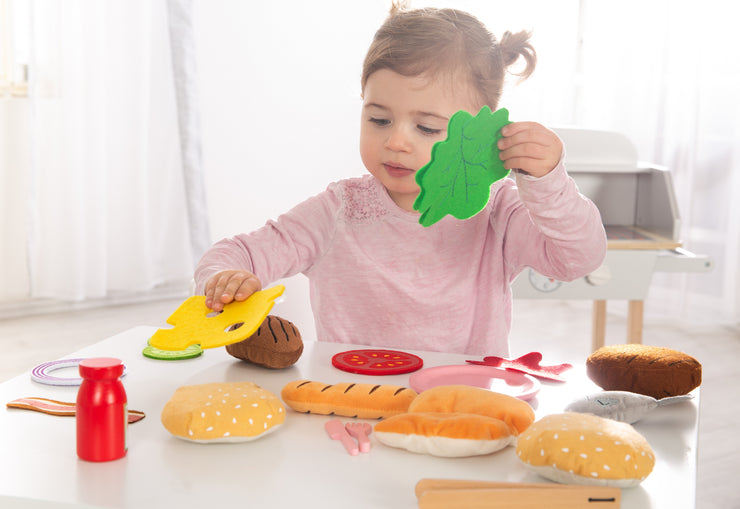 Accessoires Set BBQ, 14 pièces, correspondant au Roba Barbecue Grill, garçons et filles de 3 ans
