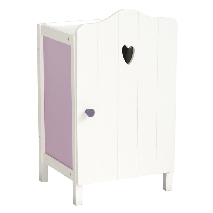 Armoire de poupée "Fienchen", pour ranger les vêtements et accessoires de poupée, blanc laqué