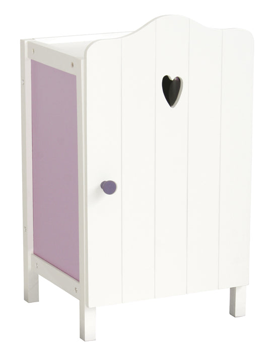 Armario para muñecas 'Fienchen', para guardar ropa y accesorios de muñecas, pintado de blanco