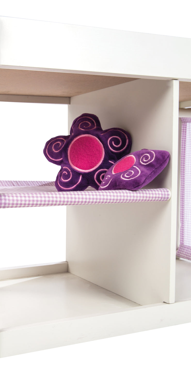 Puppetmmode & Bed en uno 'Fienchen', que incluye equipos textiles, blanco pintado