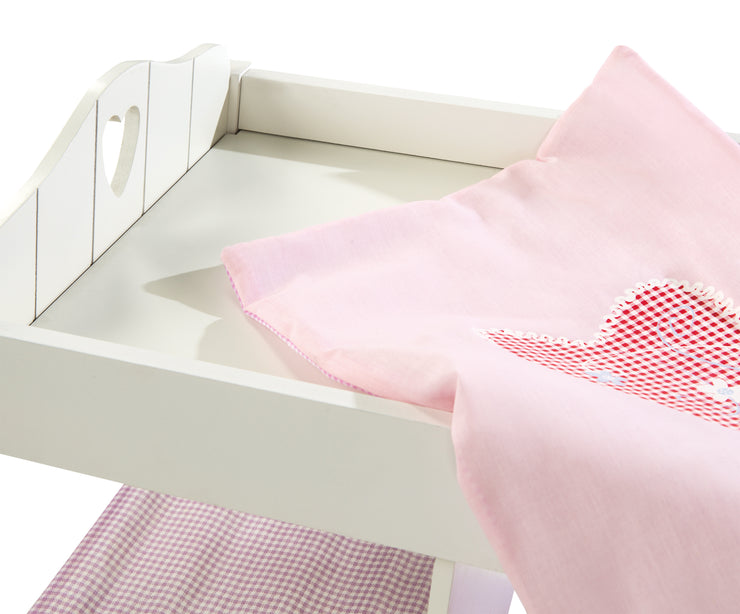 Puppetmmode & Bed en uno 'Fienchen', que incluye equipos textiles, blanco pintado