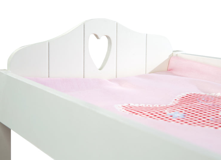 Puppetmmode & Bed en uno 'Fienchen', que incluye equipos textiles, blanco pintado