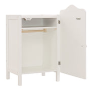 Armoire de poupée "Stella", pour ranger les vêtements et accessoires de poupée, blanc laqué