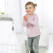 Puppenwiege 'Stella', weiß lackiert, inkl. textiler Ausstattung, Bettwäsche & Himmel