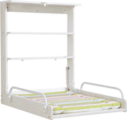 Estante cambiador de pared, cambiador plegable, blanco con cambiador 'Dschungelbaby'