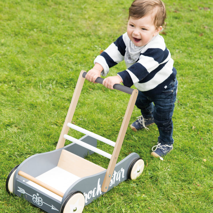 Lauflernwagen \'Rock Star Baby 3\', mit Bremse, als Puppenwagen nutzbar – roba