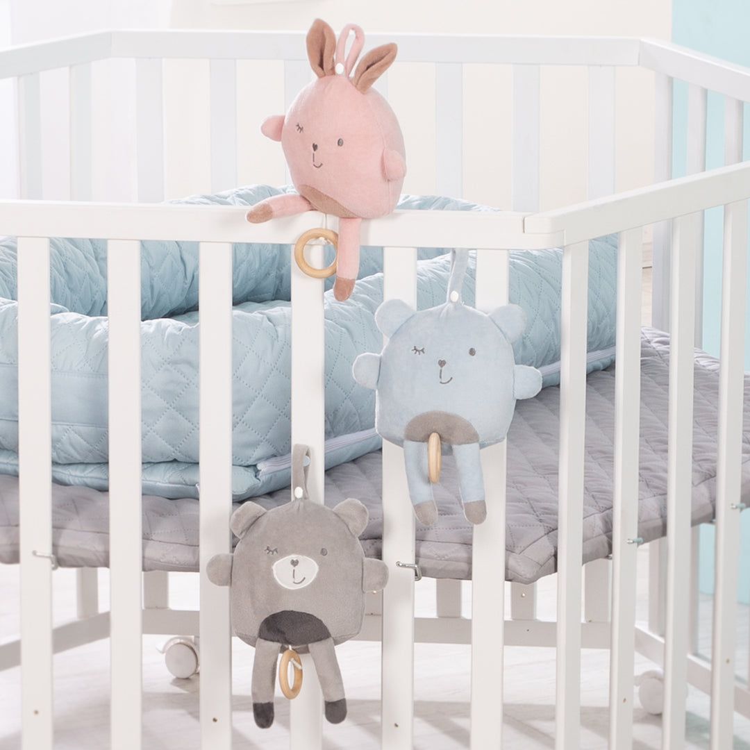 Spieluhr 'Lil Cuties', für Mädchen und Jungen, zum Aufhängen, 'LaLeLu', Rosa/Mauve