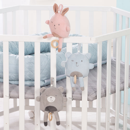 Spieluhr 'Lil Cuties', für Mädchen und Jungen, zum Aufhängen, 'LaLeLu', Rosa/Mauve